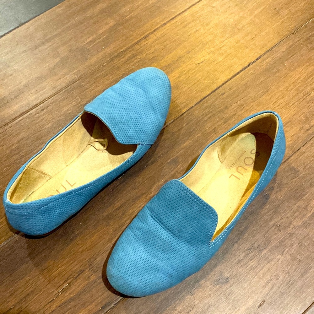Sz 8 new naturalizer flats blue